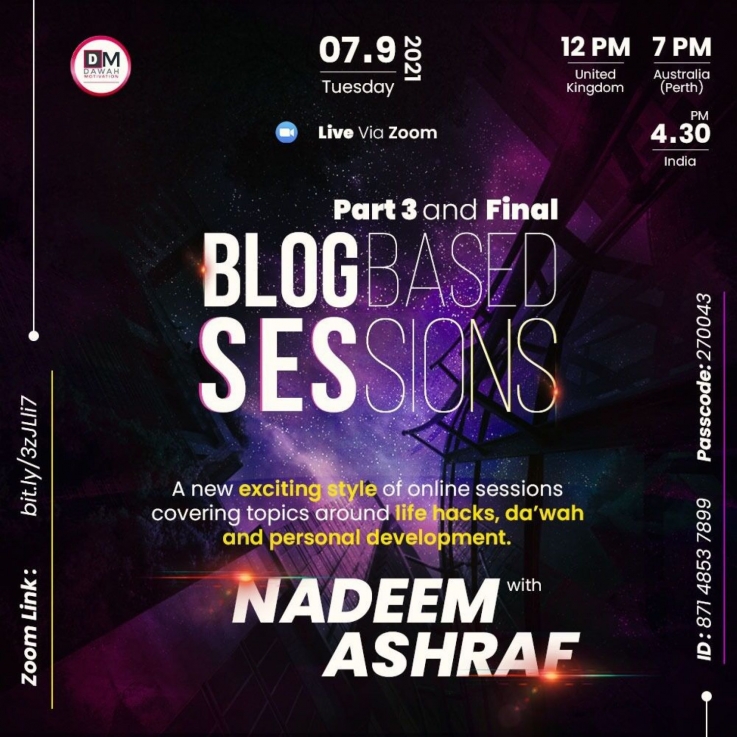 Blog Based Sessions - Nadeem Ashraf